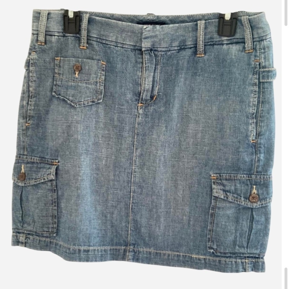 Pre-owned Tommy Hilfiger Blue Denim Mini Skirt
